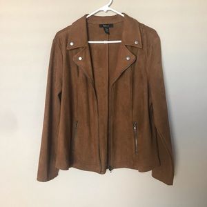 Faux suede jacket